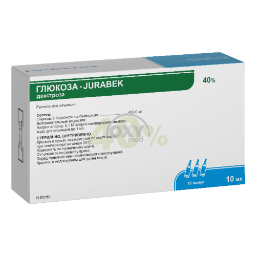 product-Глюкоза-Jurabek 40% 10мл №10